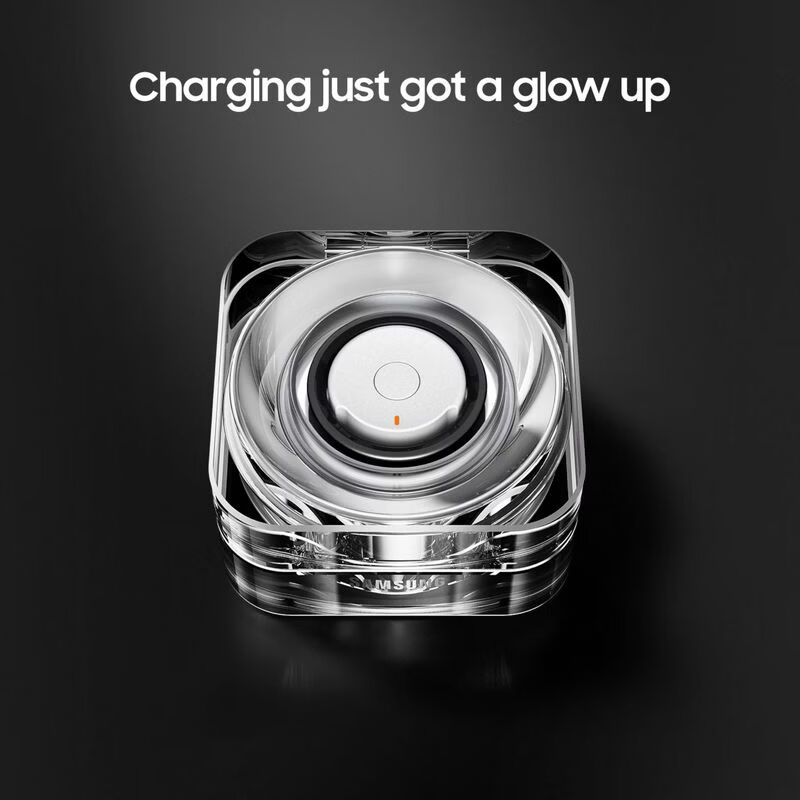 SAMSUNG Galaxy Ring Health Detection Smart Ring Charging Stand Ring Portable Charging Box Fast Wireless Charging with Indicator Light White, Ring Not Included Size 12