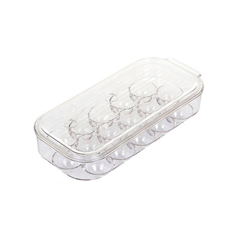 Home KATEI STORY Japanese food-grade egg storage box for refrigerator with lid egg box kitchen egg tray egg rack food special box 16-grid egg box