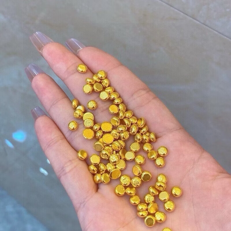 Little Golden Doudou Pure Gold 999 Gold Baby One-month-old Gift Golden Doudou Investment Creative Gold Saving Gift Collection Golden Bean 1g