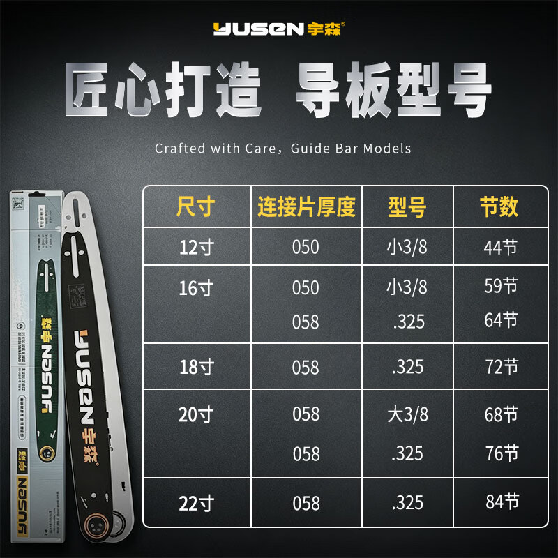 Yusen guide plate original gasoline saw chain plate logging saw guide plate 18 inch guide plate 058-325-72 section