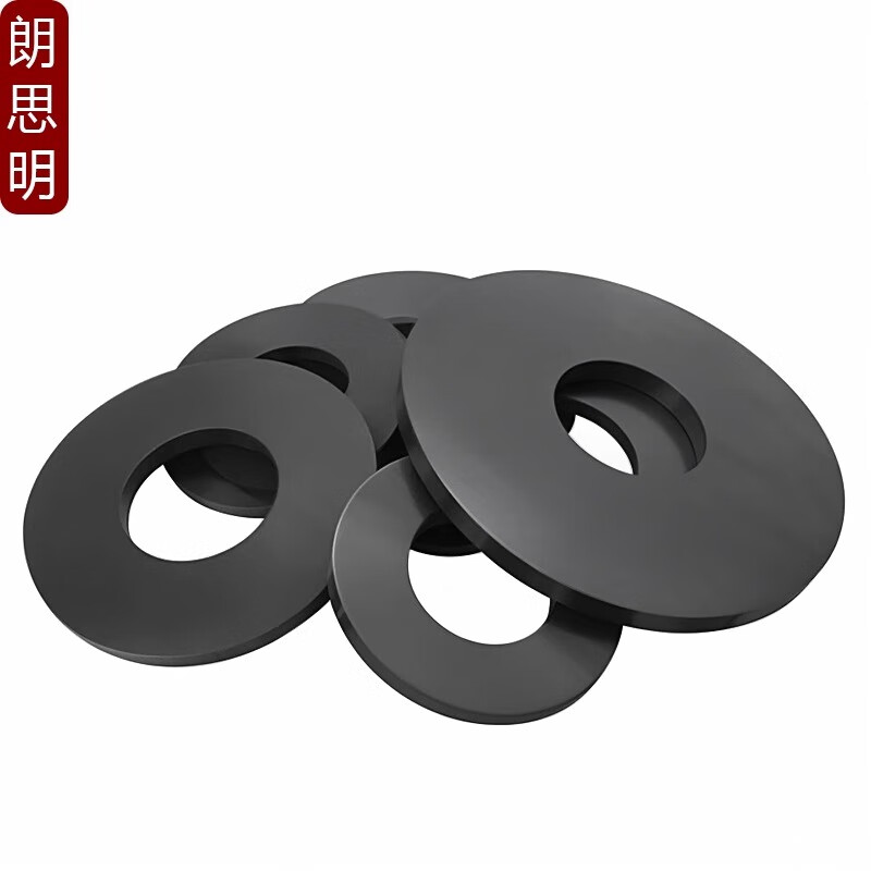 Langsiming soft rubber screw gasket shock-absorbing gasket waterproof oil-resistant wear-resistant gasket black buffer flat gasket round seal 8*30*2 (20 pieces) rubber/black
