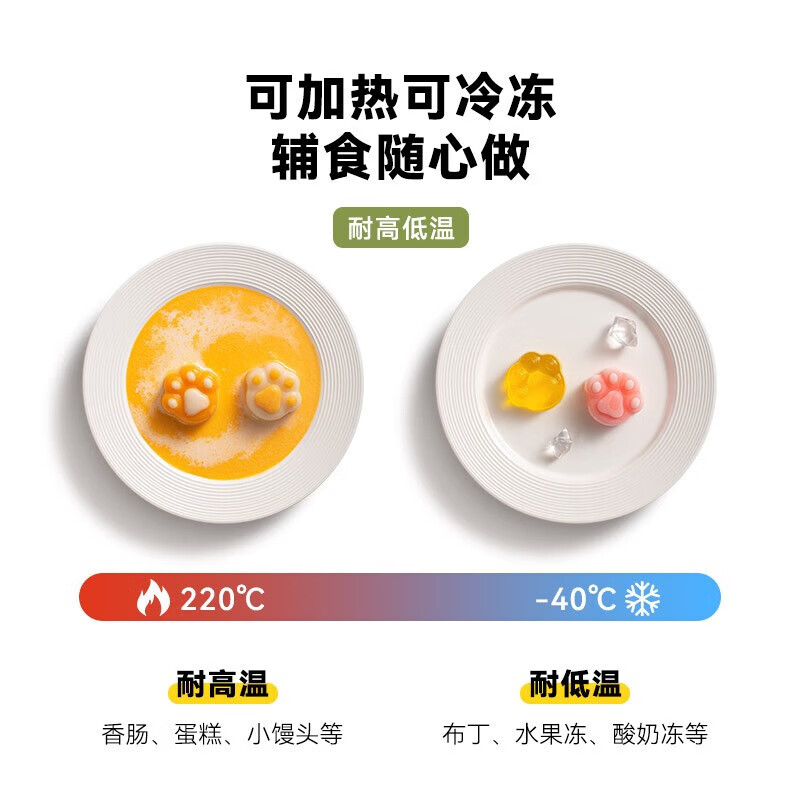 COOKSS baby food steamed cake mold baby steamed cake mold household DIY baking silicone disposable decorating bag 100 pieces