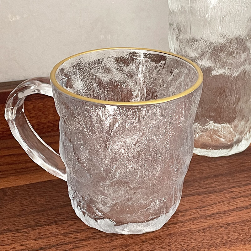 SMVP glacier cup pattern glass cup high-looking water cup women's juice drink cup ins wind tree pattern coffee cup beer transparent short style 1 piece + tall style 0 points 1ml 1 piece