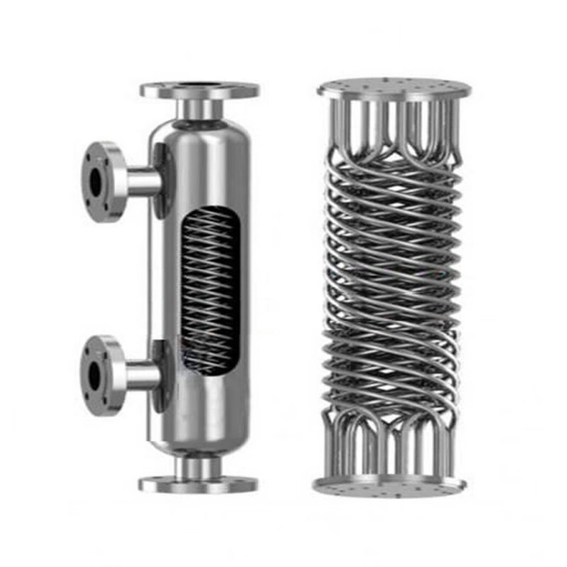 Jiangxing J spiral wound tube heat exchanger shell and tube 304316 stainless steel radiator condenser heat exchanger unit 1 flat-100 flat 800mm*133mm