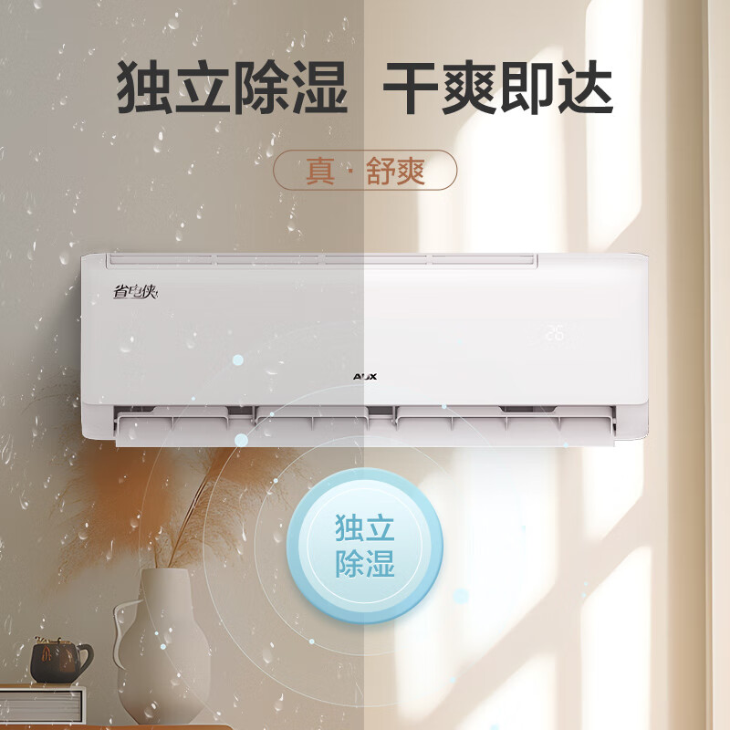 Oaks Air Conditioner Power Saver 2 HP New Level Energy Efficiency Inverter Heating and Cooling Copper Tube Air Conditioner Living Room Energy Saving Anti-Direct Blowing National Subsidy KFR-46GW/BpR3AQK1(B1)