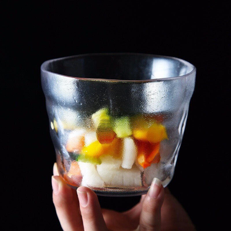 Langtele Japanese-style household pickle jar pickled cabbage glass thickened pickle jar pickle jar mini pickle jar kitchen pickle pickle glass bottle glass jar overnight shallow soaking jar