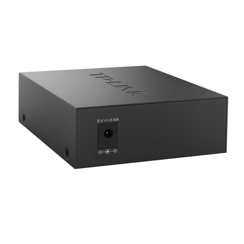 Pulian (TP-LINK) full Gigabit 1 optical 8 electric fiber optic transceiver switch photoelectric converter single-mode single fiber large square port SC with optical module eight network ports RJ45 two-way long-distance network monitoring one optical one electric 3 kilometers model-TL-FC311A/311B-3