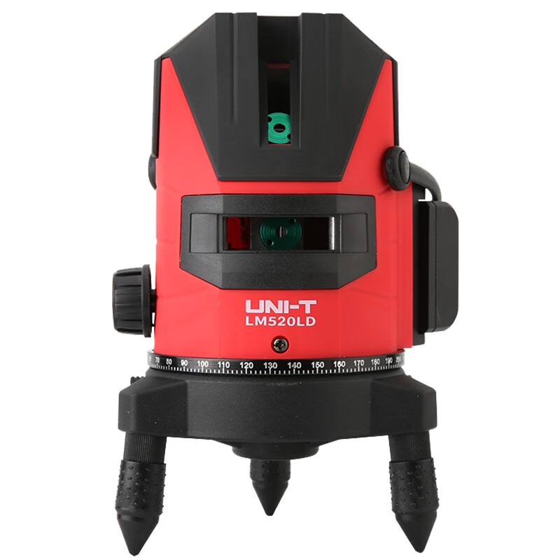 UNI-T level meter, green light laser automatic marking meter, strong light line marking meter, high-precision wall-mounted meter, electronic level ruler LM520LD touch-type green light two-line tape measure set