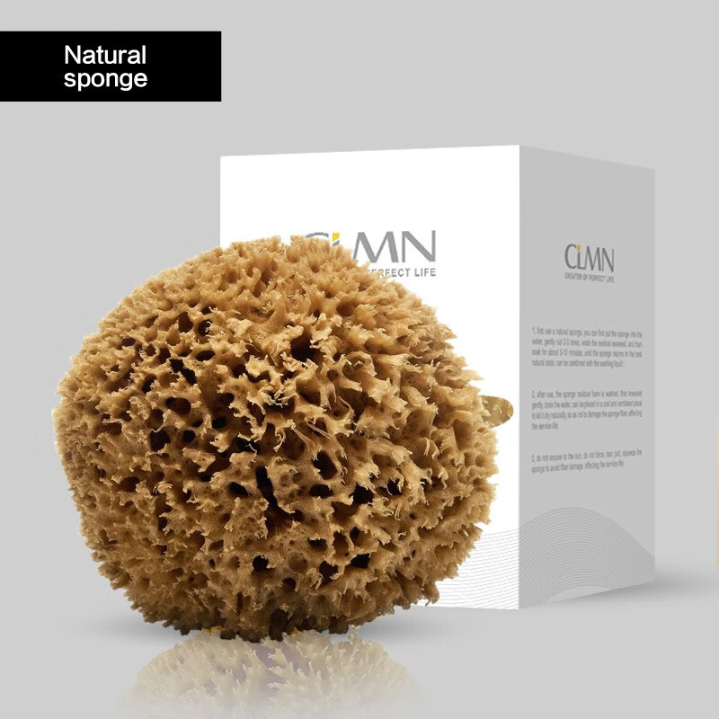 Karimano Greece imports natural honeycomb sponge for bathing, bathing ball, bath sponge, bubble bath flower ball, mud bath towel, original ecological selection, grade A Greek origin, honeycomb sponge 14-15cm (large size bath)