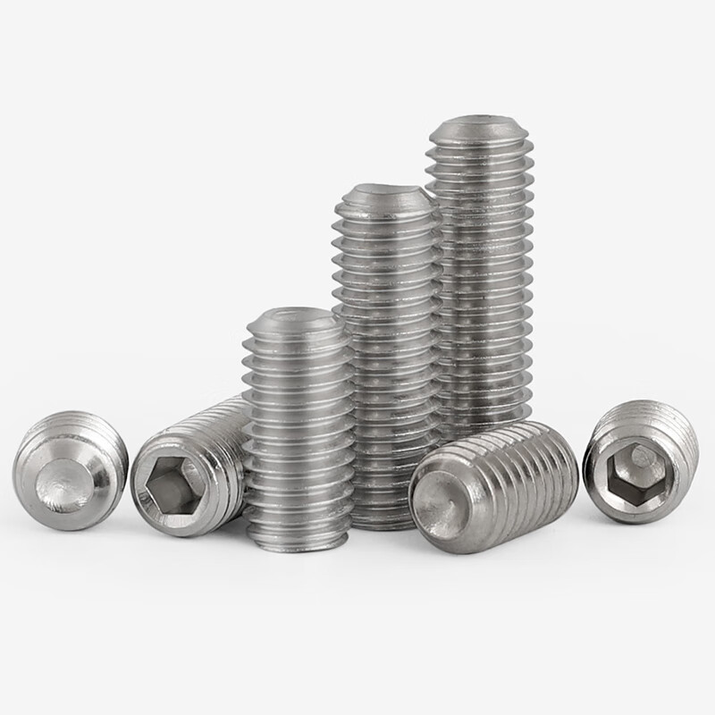 Weiwang 304 stainless steel concave end hexagon socket screw set screw machine meter screw headless screw fastener M4*6 (100 pieces)