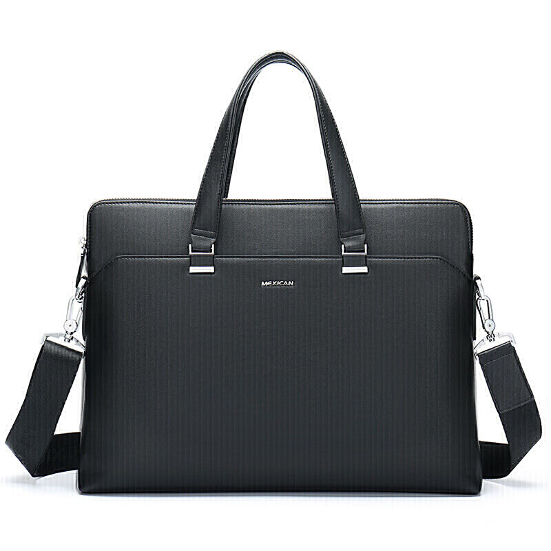 Scarecrow men's briefcase business handbag office business trip lawyer casual shoulder crossbody 14-inch computer bag