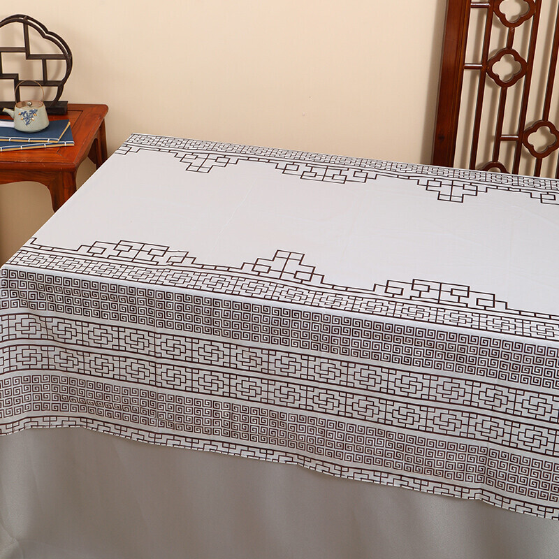 Window grill thickened rectangular disposable tablecloth hotel oil-proof food stall tablecloth extra thick household waterproof plastic strong printed tablecloth extra thick 1.4X2.8 meters black window grill 10 sheets single stack