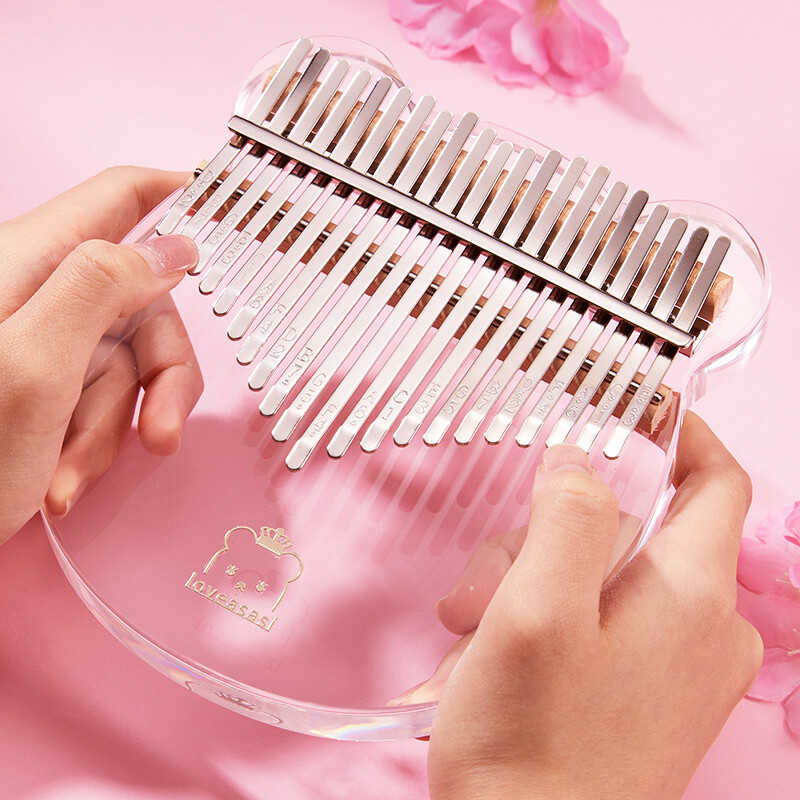 Assas Thumb Piano 21-tone Kalimba Finger Piano Birthday Gift Beginner Adult Children's Instrument Bear