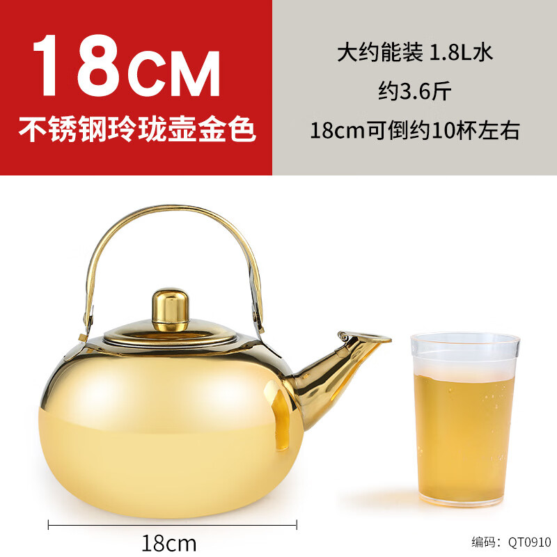 Chunshang Porcelain Wine Boiler Thickened Stainless Steel Hot Wine Pot Yellow Wine Warmer Household Wine Exquisite Pot Boiling Wine Pot Stewing Rice 14cm Exquisite Pot 1L Silver Suitable for 2-3 People