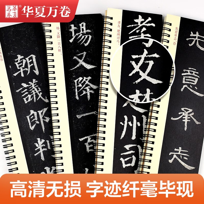 Huaxia Wanjuan Copybook Yan Zhenqing Duobao Pagoda Stele Regular Script Brush Calligraphy High Definition Enlarged Stele Calligraphy Ink Book Adult Beginners Close Copying Calligraphy Cards Brush Calligraphy 2 Volumes