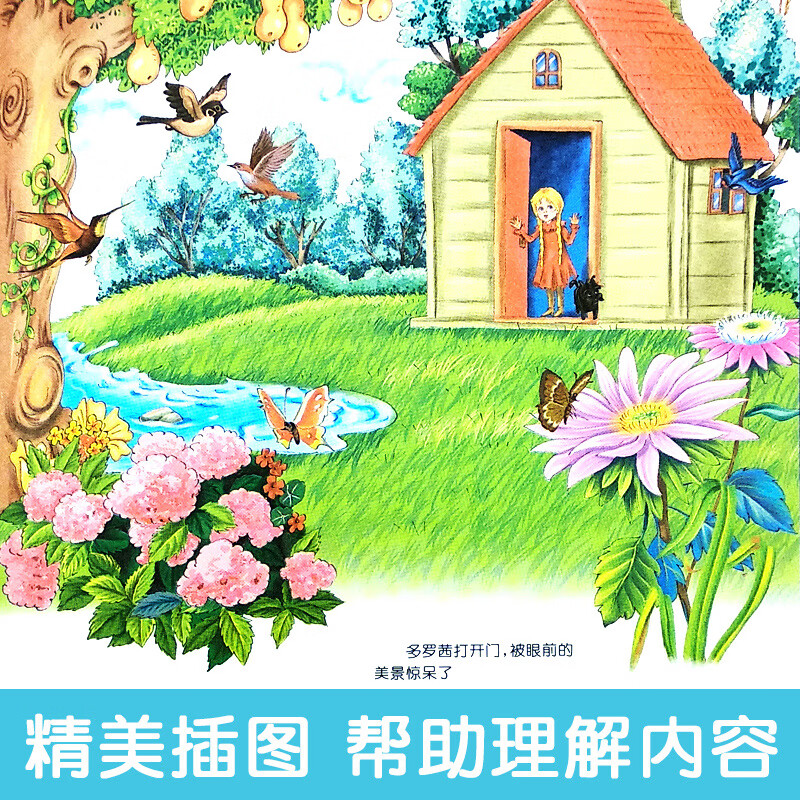 The Wizard of Oz, color picture phonetic version, must-read extracurricular reading book for grades 1, 2 and 3, world classic children's literature, children's masterpieces, fairy tales, extracurricular reading, reading, extracurricular book summer homework, summer transition from grade 1 to grade 2, summer transition from primary school to junior high school