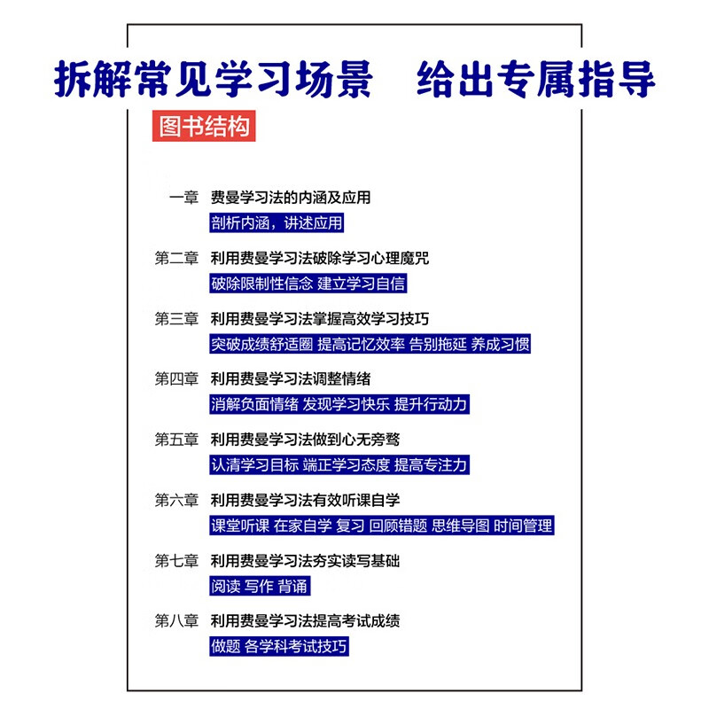 Free shipping, Feynman learning method, Tsinghua top students’ learning secrets, efficient learning, learning methods, winter vacation reading, extracurricular reading, extracurricular development