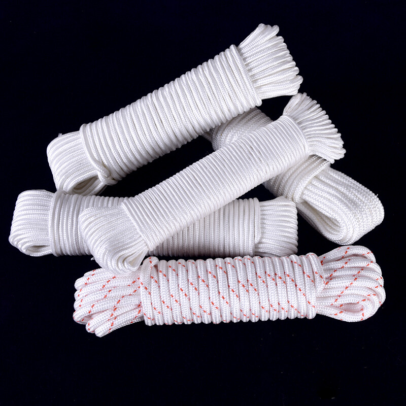 Xingba nylon rope wear-resistant binding rope outdoor sun-resistant clothes drying tent brake flag-raising rope car rope handmade polyester rope 4mm 100 meters