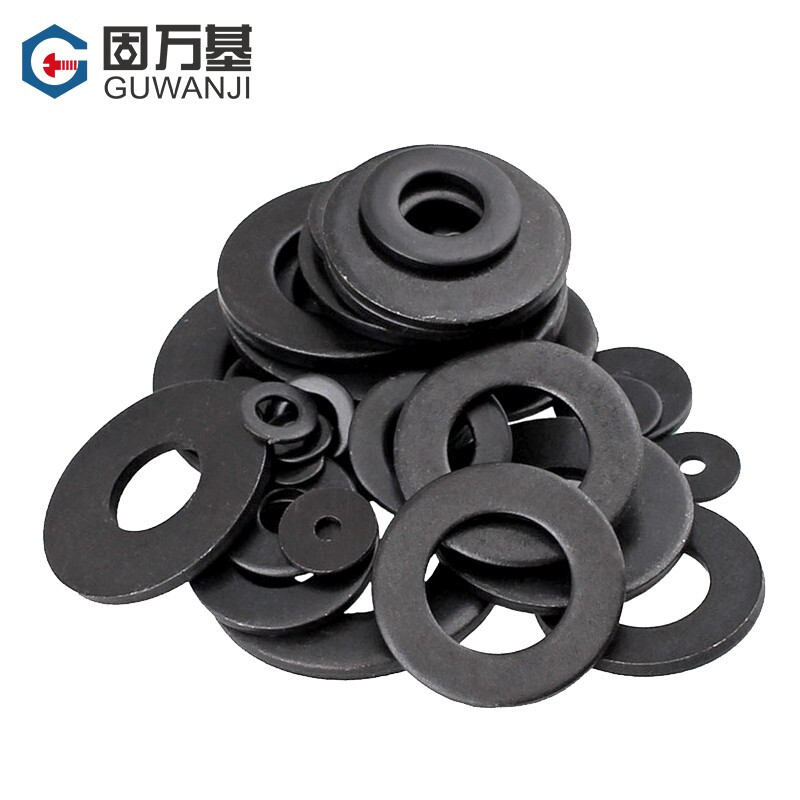 GUWANJI Grade 8.8 Black Flat Washer Circular Washer Increased Gasket Metal Washer Washer Thickened Flat Washer National Standard M16*30*3 (10 pieces)