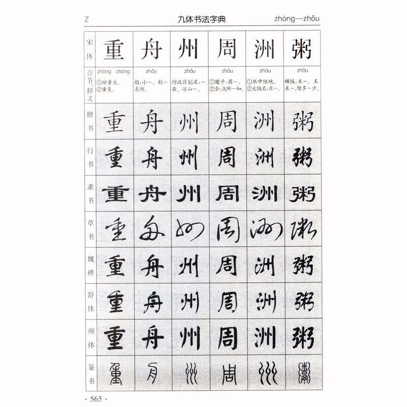 Free Shipping Nine-Style Calligraphy Dictionary Nine-Style Calligraphy Practical Dictionary Book for Calligraphy Lovers of Traditional Chinese Calligraphy Techniques