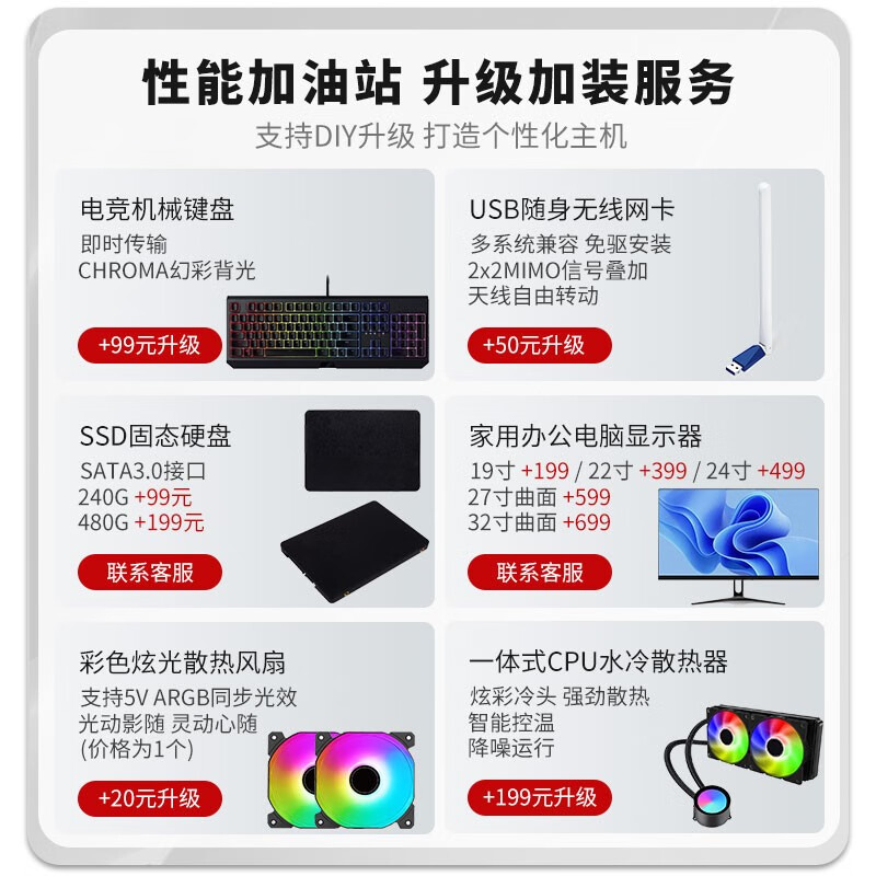 Second-hand 99 new i5 i7/solid-state quad-core assembled independent graphics card for gaming, office, home, design, compatible computer host, complete machine customization, desktop, package 5 (I7 4770+16G+GTX 950)