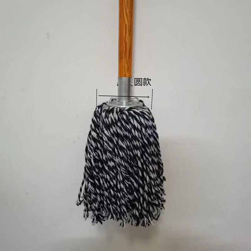Meijia Life cotton mop, wooden pole 115cm, 1 cloth head in total, mop mop, dust pusher, property factory cleaning floor mop