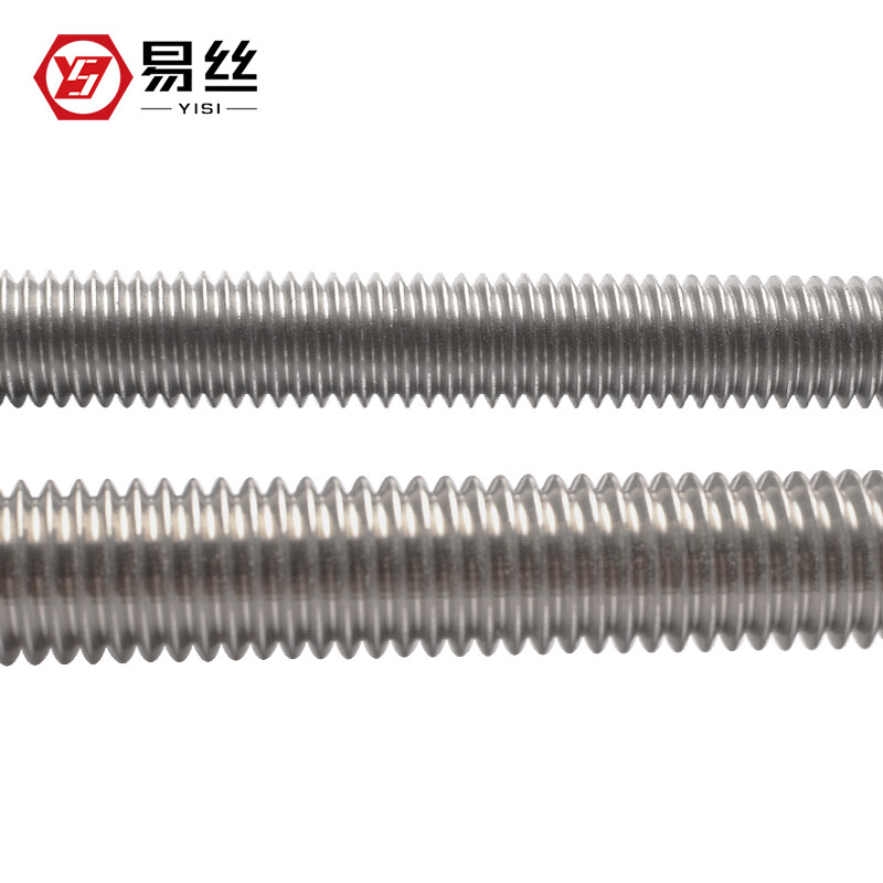 Yisi 304 stainless steel 316 full thread screw rod 201 thread rod 3 meters long screw thread rod M3M4M5M6M30 (304 material) M27*1 meter