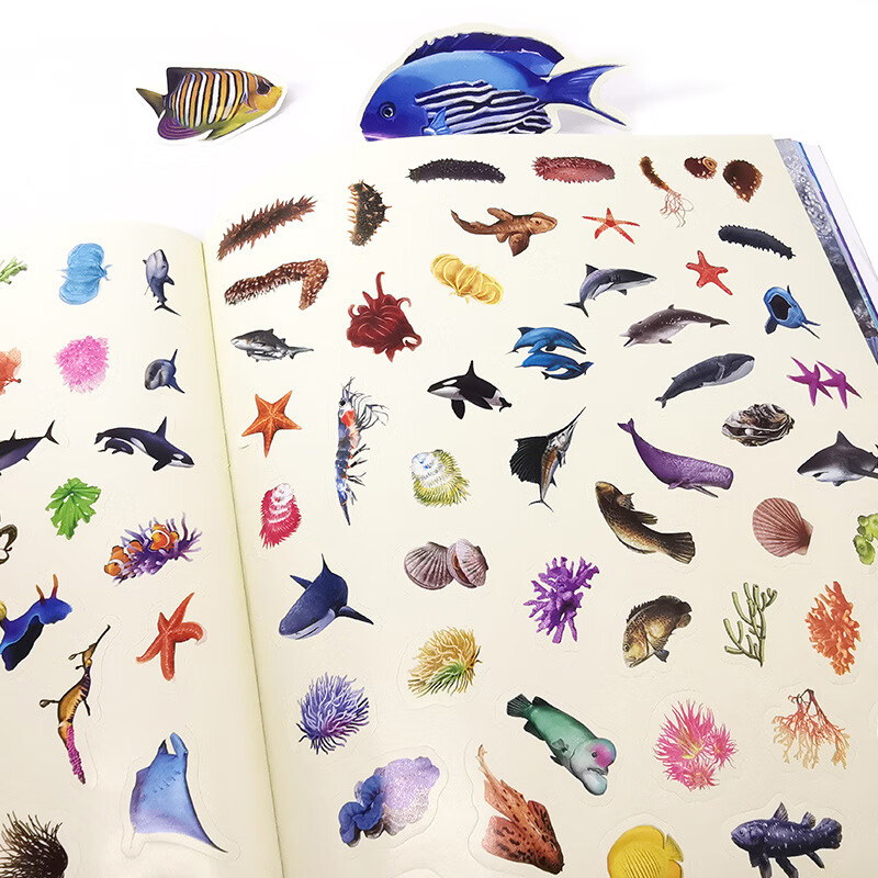 10 Minutes Focus Sea World Sticker Book Weird Sea Animals