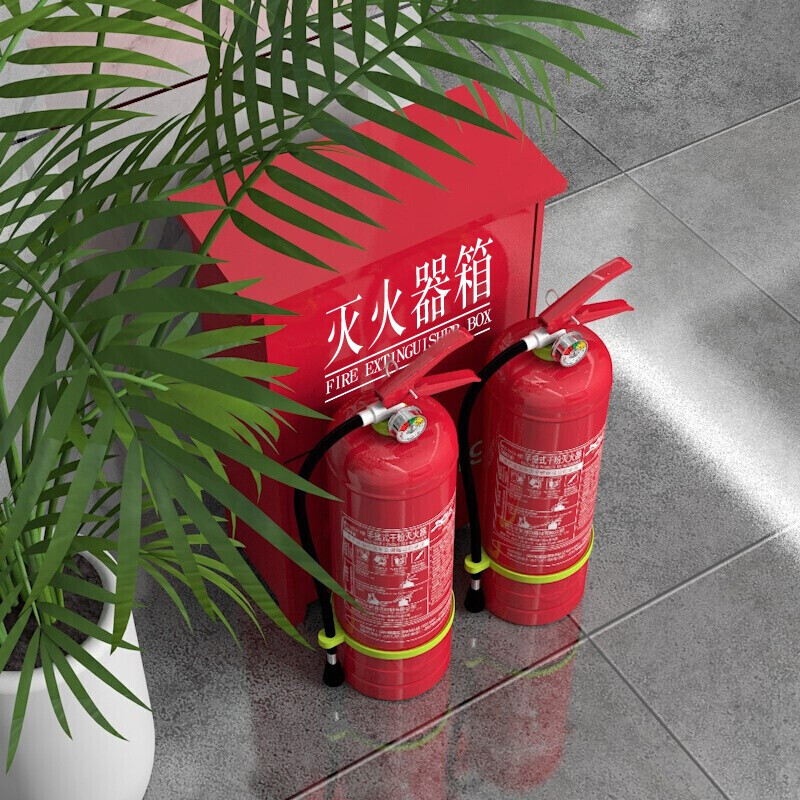 Huaihai fire extinguisher box dry powder water-based fire extinguisher box can hold 2 4KG fire extinguisher boxes economical model CY9527