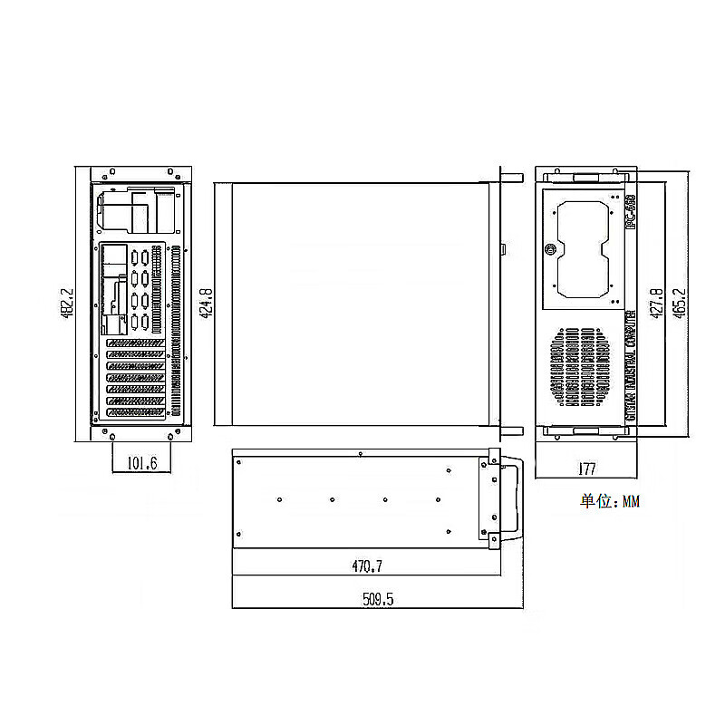 GITSTAR special domestic Feiteng D2000 4U rack-mounted industrial computer computer IPC-660 GM9-2602 16G/1TSSD/Fenghua-II 4G/COM*10