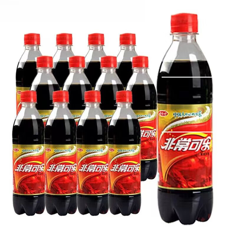 Wahaha December Childhood Nostalgia Carbonated Drink Non-Sparkling Water Very Coke 500ml*6 Bottles