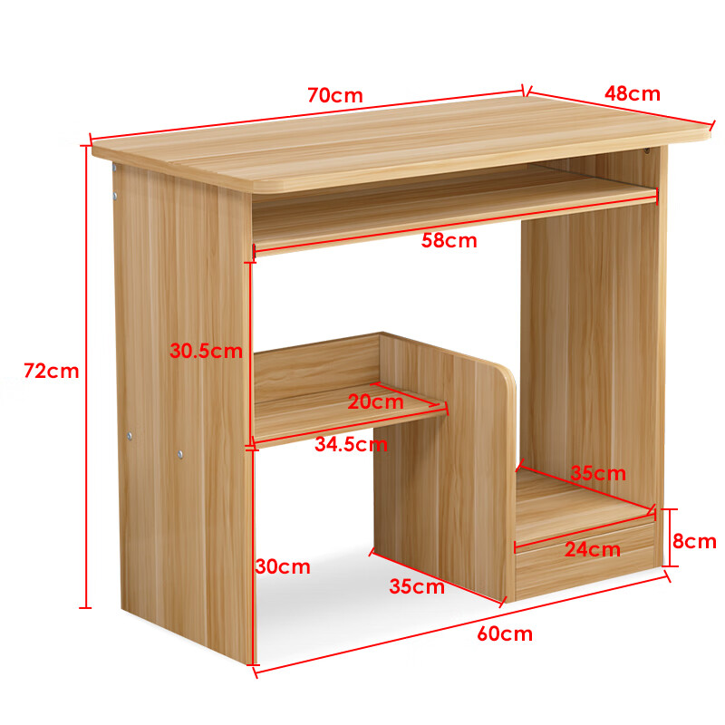 Yameile computer desk desktop with host computer desk home bedroom small apartment simple computer desk desk study table