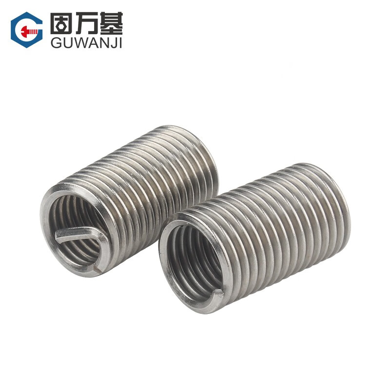 Guwanji 304 stainless steel thread sleeve screw sleeve thread protective sleeve wire brace thread repair wire sleeve sheath M5*0.8*1.5D (50 pieces) 7.5mm after installation
