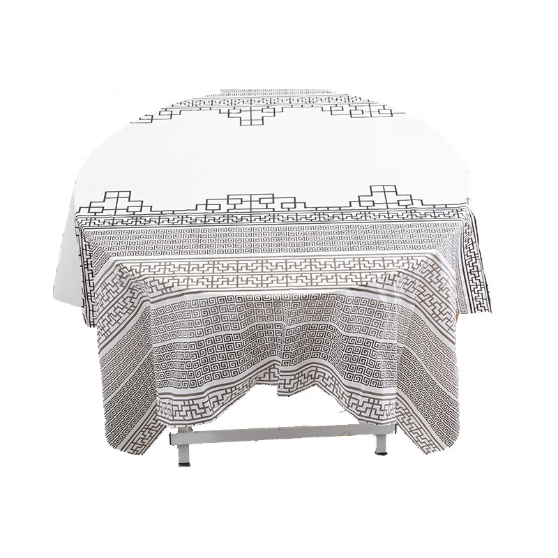 Window grill thickened rectangular disposable tablecloth hotel oil-proof food stall tablecloth extra thick household waterproof plastic strong printed tablecloth extra thick 1.4X2.8 meters black window grill 10 sheets single stack