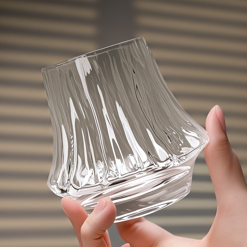 CLITON creative dirty coffee ice American Dirty coffee cup scented glass wine cup vertical pattern water cup Italian style 2 pieces 160ml