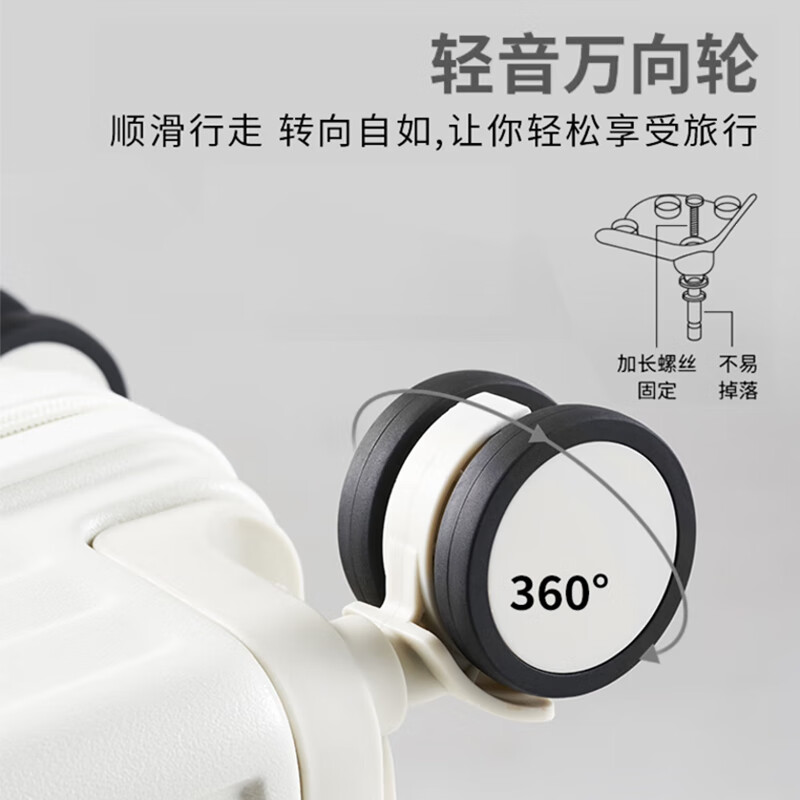 Semir suitcase, men's zipper trolley case, thickened and strong password case, student school suitcase, female boarding case, leather case, black - anti-collision corners 26 inches - recommended for medium and long distances, checked luggage required