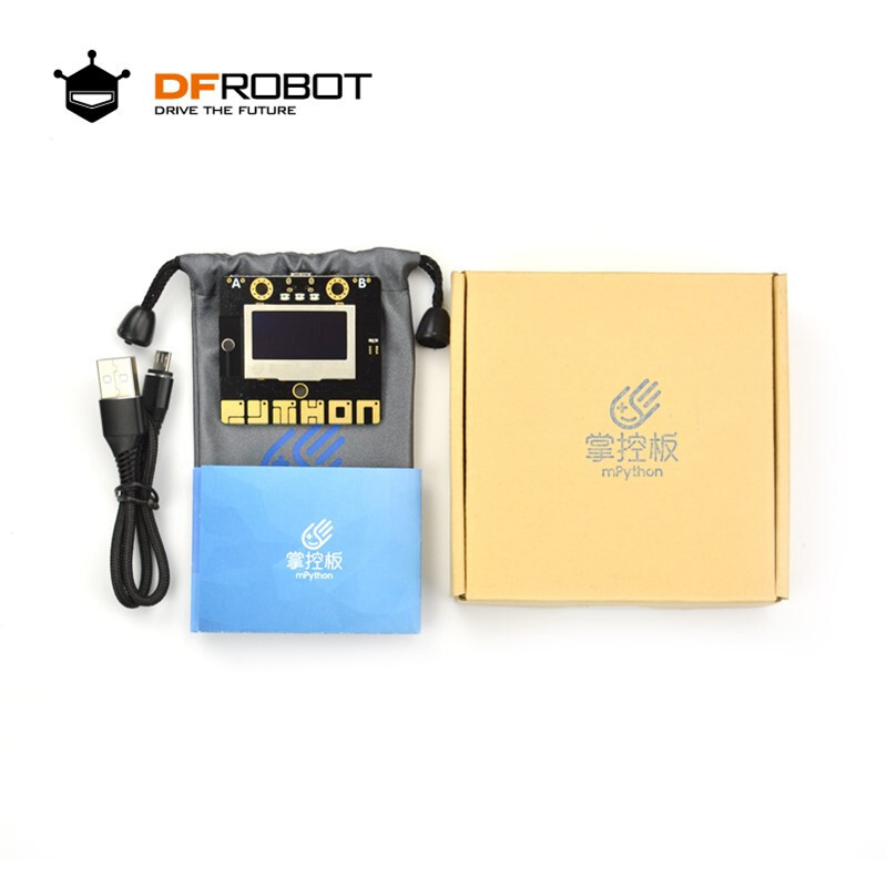 DFROBOT control board programming robot entry learning kit. The main control board supports the Internet of Things and python programming learning extended version. Basic package (including data cable)