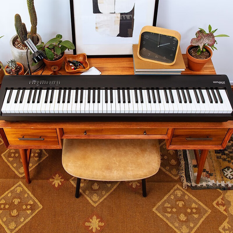 Roland Electric Piano FP30X Heavy Hammer Portable Electronic Piano for Adults and Children Beginners Entry-Level Smart Piano for Examination FP30X Black + Original Wooden Frame + Three Pedal