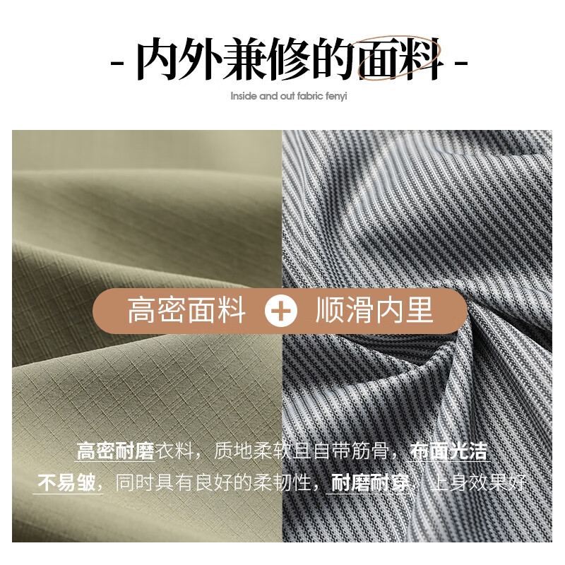 SHANSHAN Shanshan Jacket Men's 2025 Autumn New Business Casual Stand Collar Jacket Daily Commuting Versatile Dad Jacket
