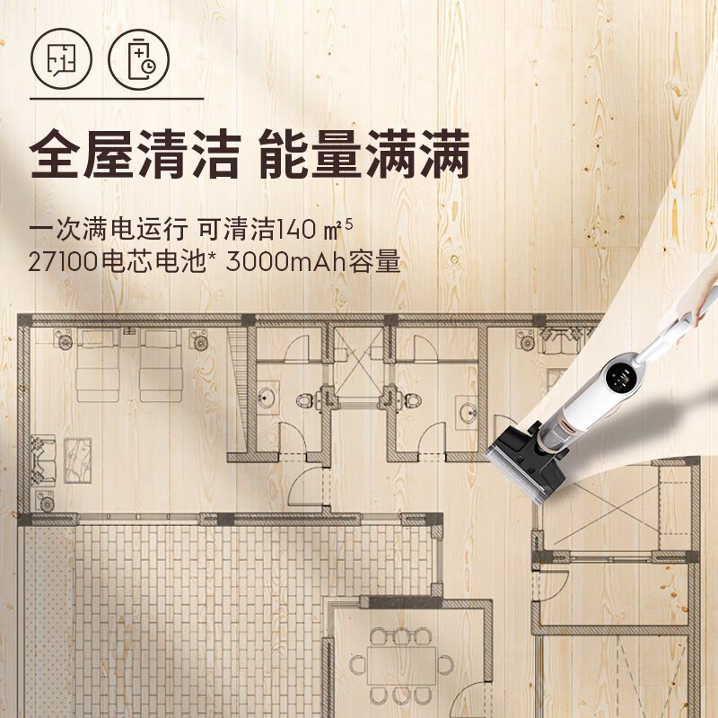 Electrolux vacuum cleaner, floor scrubber, wireless smart home sweeper, all-in-one suction and mopping electric mop, handheld wet and dry storage floor wiper EFW713