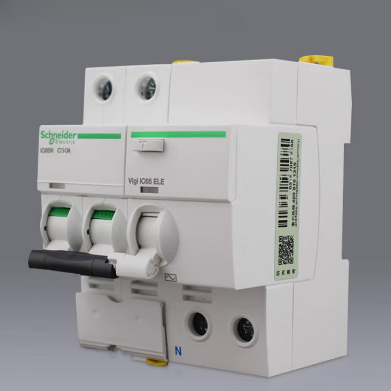 Schneider air switch household air switch 1p2P3P4P circuit breaker 32A 63a switch with leakage protection 3P 63A