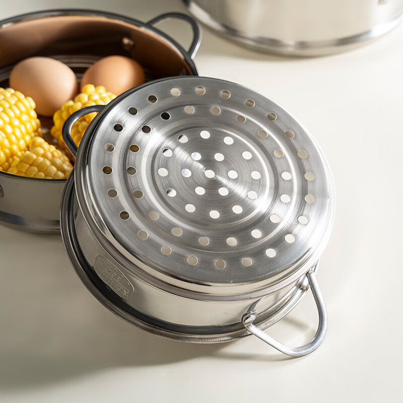 Onlycook304 stainless steel steamer steamer steamer rack steamer tray steamer grid 24262830cm food grade steamer drawer-30cm