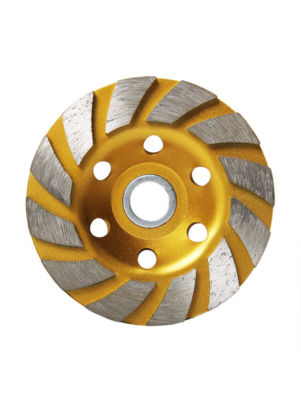 Diamond grinding disc angle grinder grinding disc marble stone bowl edge grinding wheel concrete cement floor grinding disc wheel 100MM golden corrugated agglomerate gold 1 piece