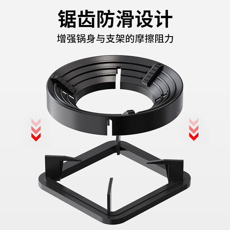 Kebilu stainless steel gas stove bracket anti-slip pot holder fire-proof windproof gas energy-saving cover gas stove rack household five-claw stove universal fire-proof anti-slip