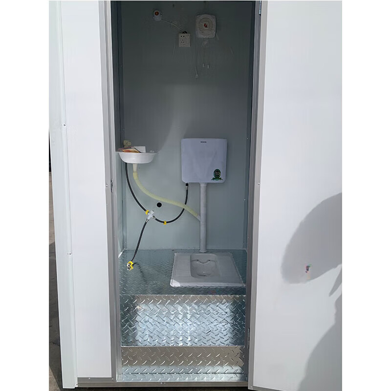 Huili's mobile toilet, bathroom, shower room, integrated household outdoor rural dry toilet, park temporary environmentally friendly toilet 3.1*1.1*2.35 meters feces box