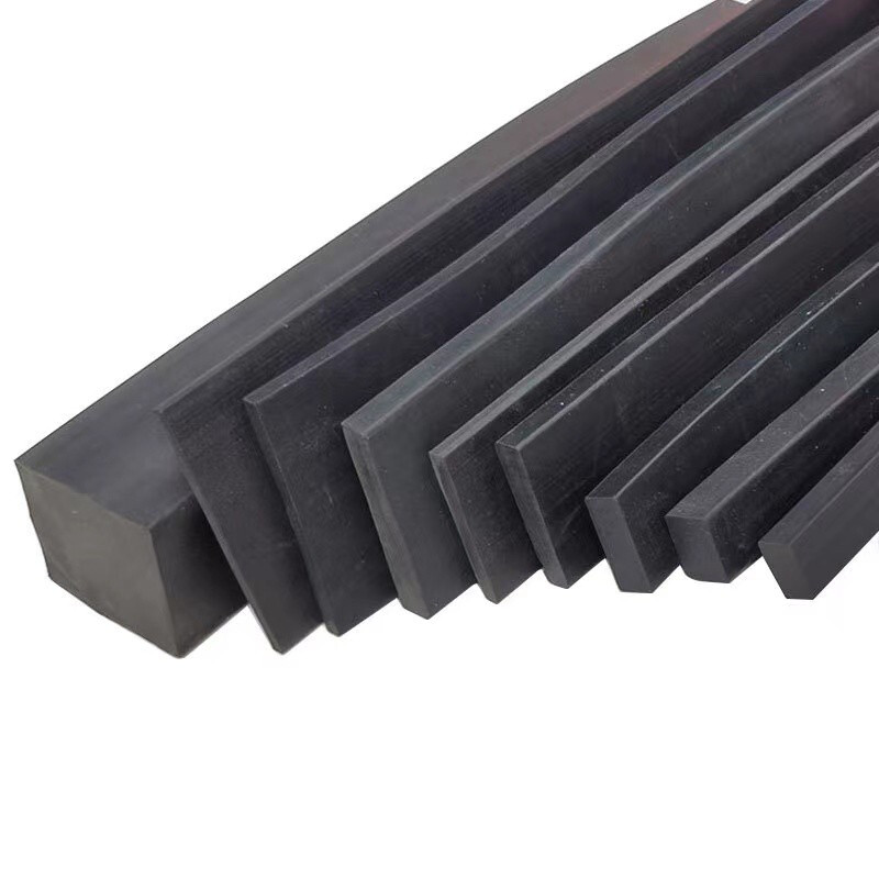 Rubber strips, solid flat strips, square strips, black glass shock-absorbing buffers, anti-slip rubber gaskets, hard rubber waterproof marine sealing strips can be customized, thickness 3mm*width 10mm, price per meter