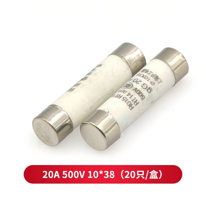 TaoTimeClub fuse R015 2/5/10/20/32A 500V 10x38 ceramic fuse 20A 500V 10*38 (20 pieces/box)