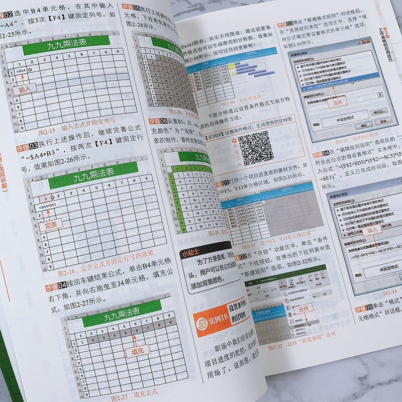 Excel Efficiency Manual Use functions to perform data analysis faster and better (full-color printing + video explanation)