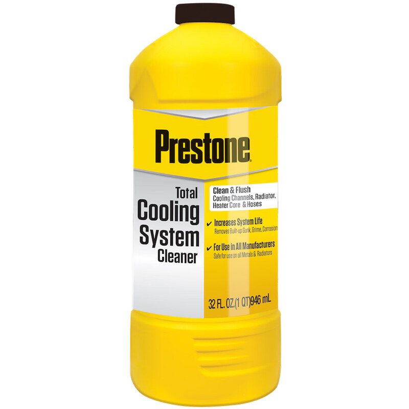 Prestone original imported car water tank cleaning agent, descaling agent, decontamination-free cleaning water tank, rust and scale removal, American imported extra-volume water tank cleaning agent 946ml