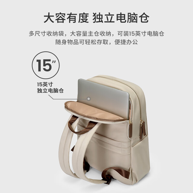 Golf (GOLF) Backpack Women's 14/15-inch Laptop Bag Huawei Travel Backpack School Bag Business Trip Gift for Girlfriend